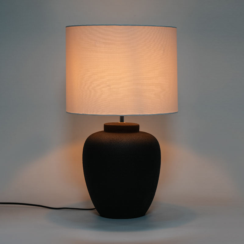 Jar com cerâmica novo luminador de mesa de cabeceira chinês de estilo chinês