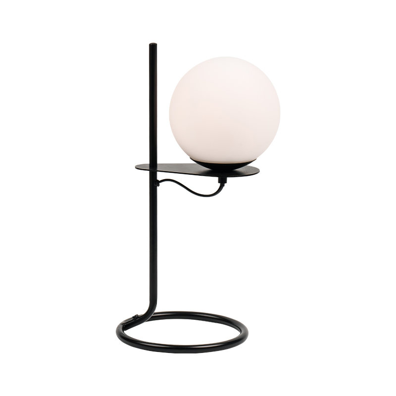 Luminária de mesa de vidro simples
