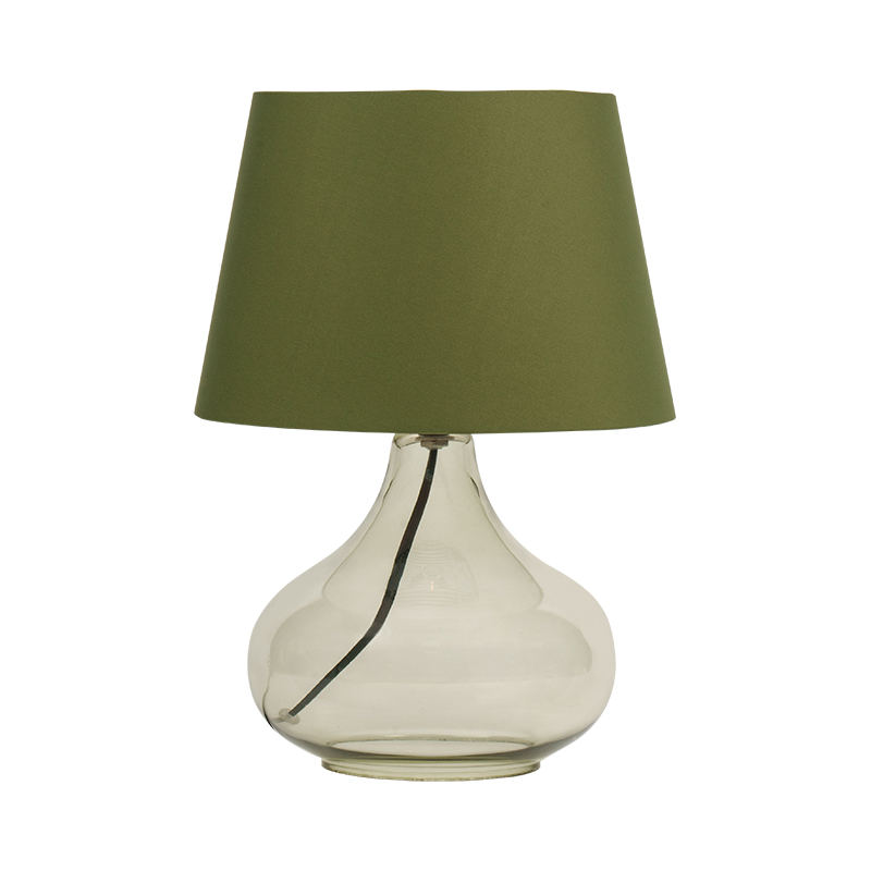 Lâmpada de mesa de vidro simples de estilo europeu
