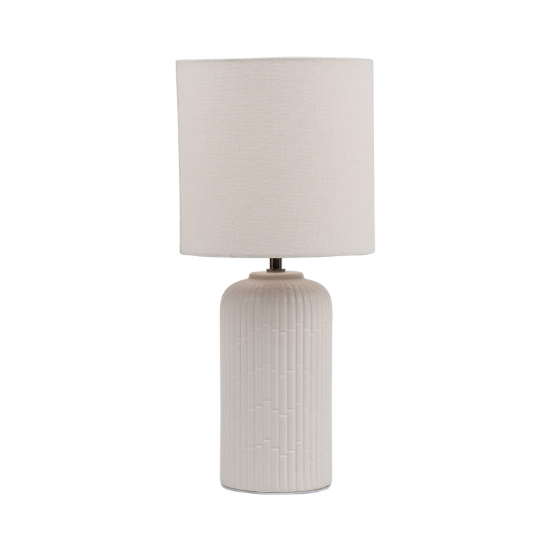 Lâmpada de mesa de cerâmica de vaso de flor de jarro de cerâmica