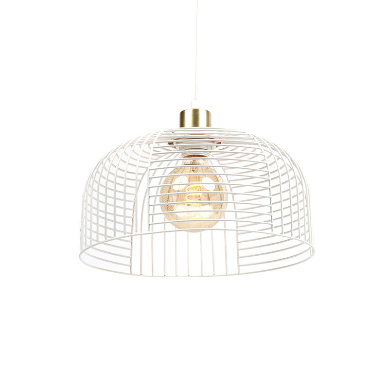 Lustre de ferro com vazamento de luz de pássaro