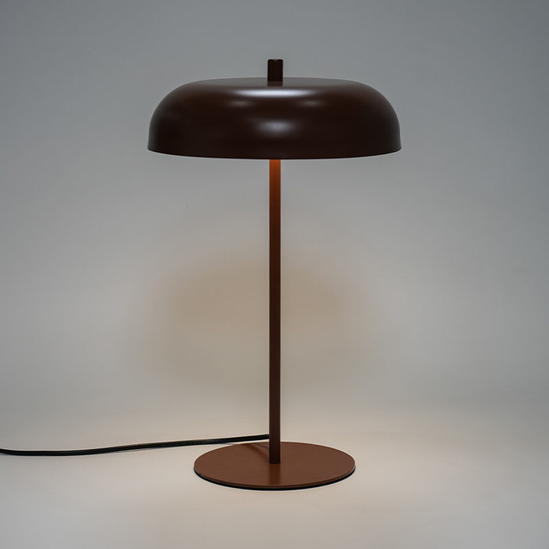 LED de lâmpada de mesa de metal vintage