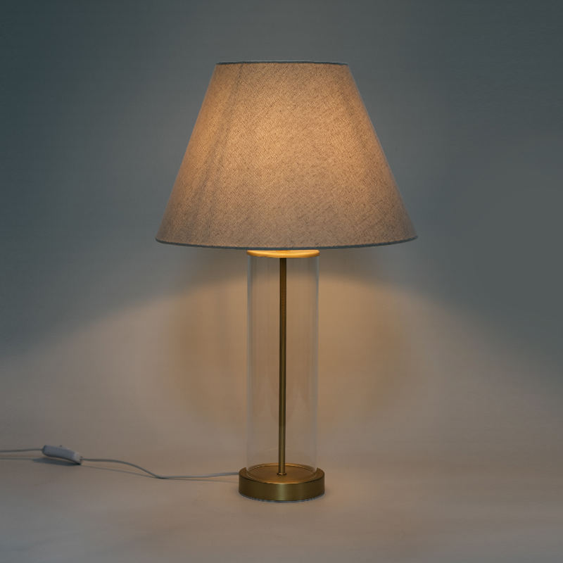 Lâmpada de mesa de vidro de estilo americano