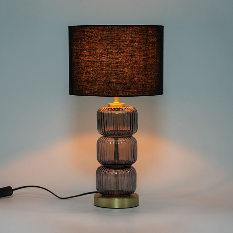 Lâmpada de mesa de vidro criativa nórdica