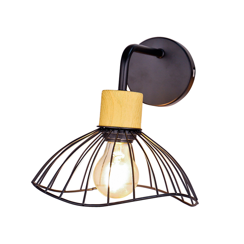 Lâmpada de parede de lampes irregulares pretas